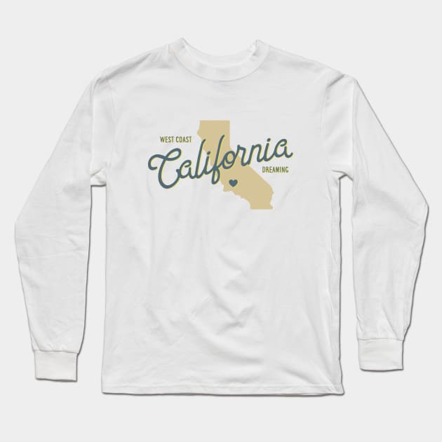 West Coast California Long Sleeve T-Shirt by kani